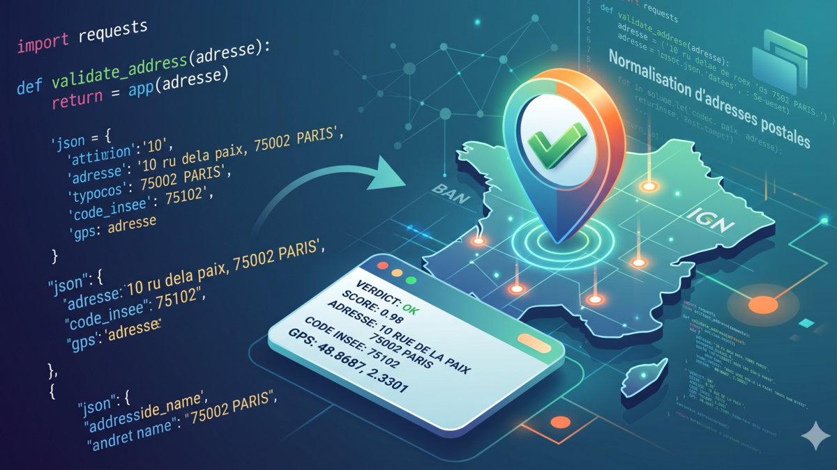 Normaliser une adresse française en Python sans monter d'infra BAN