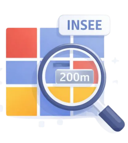 Carroyage INSEE 200m