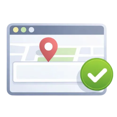 Icône vérification d'adresses